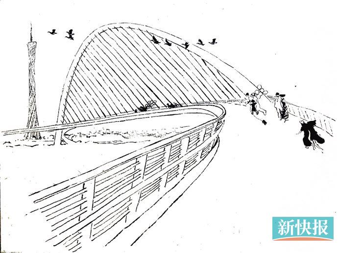 孙戈,金城,邝野等艺术家现场写生——用画笔记录海心桥开通